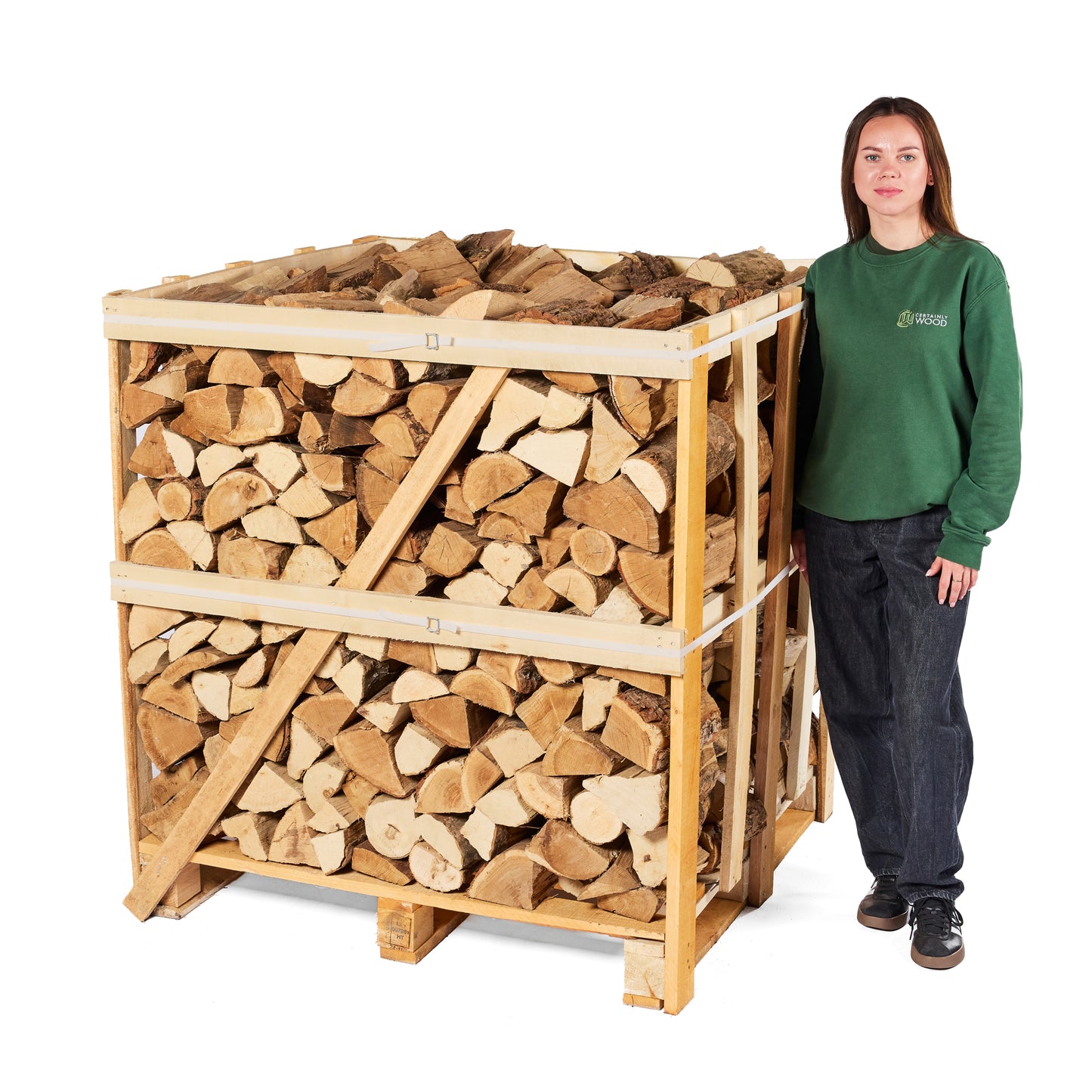 Crates of Kiln Dried Birch Logs