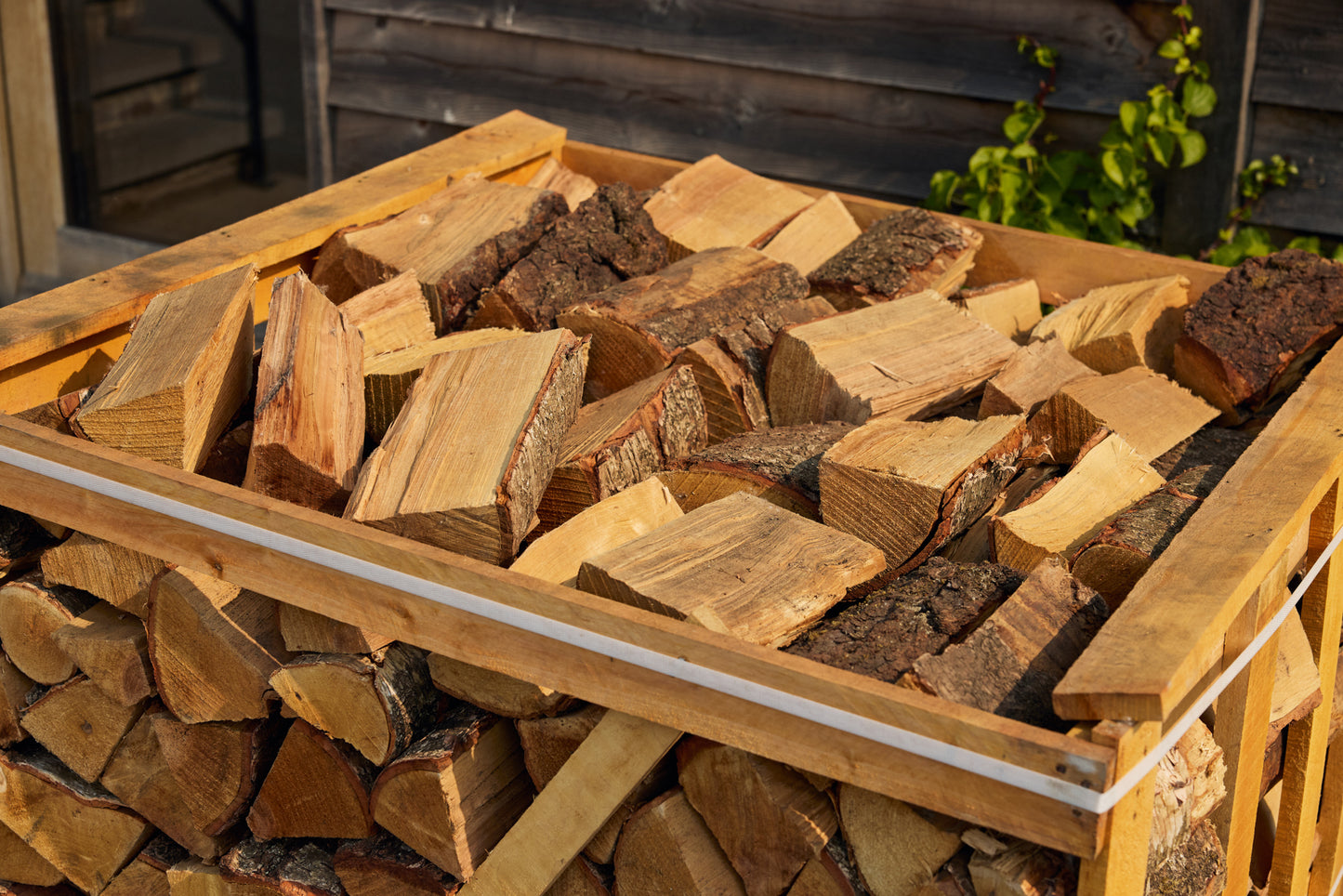 Crates of Kiln Dried Birch Logs