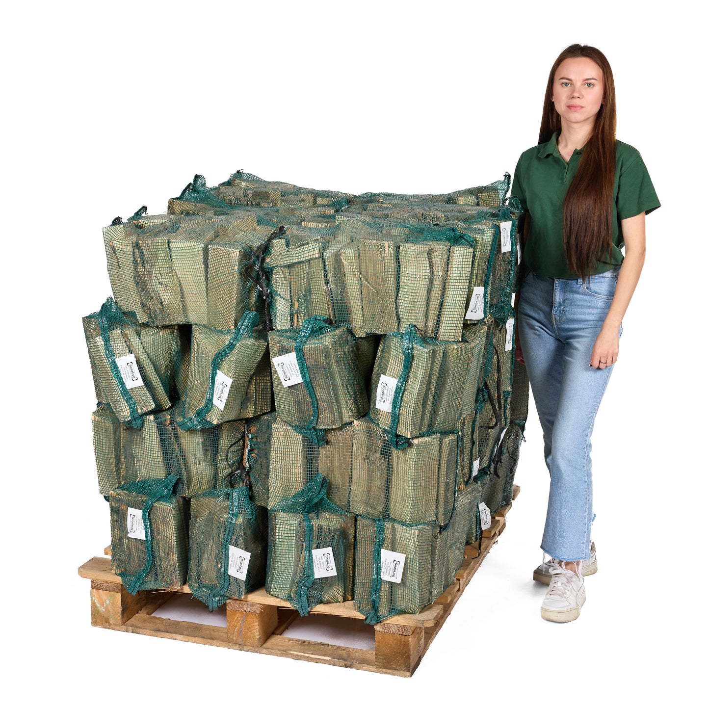 Large 40 Litre Net of Kiln Dried Hardwood Logs - 25cm Long