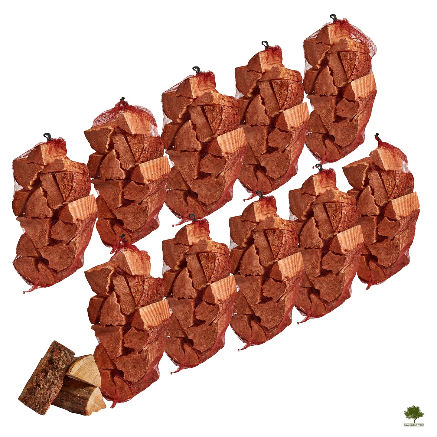 Kiln Dried Softwood Logs 25cm - Huge 60 Litre bag