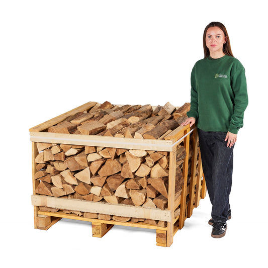 Crates of Kiln Dried Birch Logs