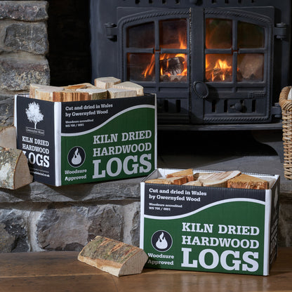 Premium Kiln-Dried Hardwood Logs - 24L Box