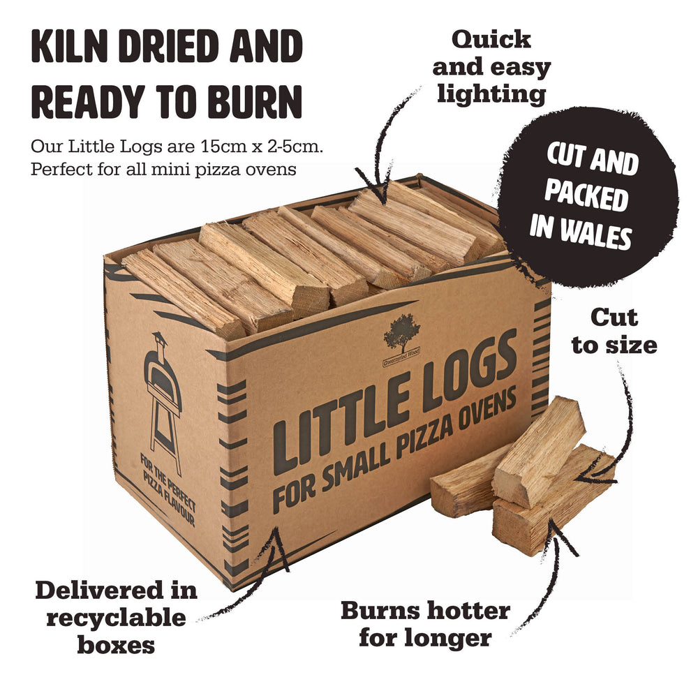 Litle Logs Little Logs for Pizza Ovens Oak - 4.5KG – Gwernyfed Wood