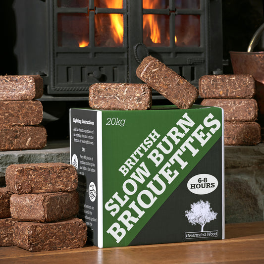 Premium Slow Burn Briquettes – 20KG (20 Briquettes)