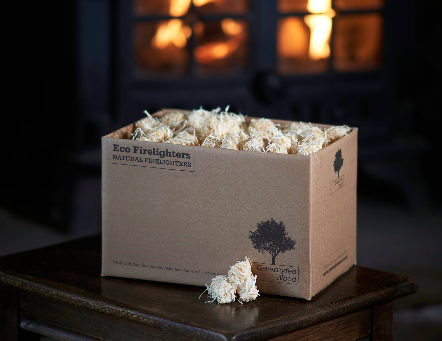 Natural Eco Wood Firelighters – Made in The UK (200pc approx )