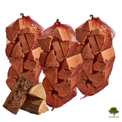 Kiln Dried Softwood Logs 25cm - Huge 60 Litre bag